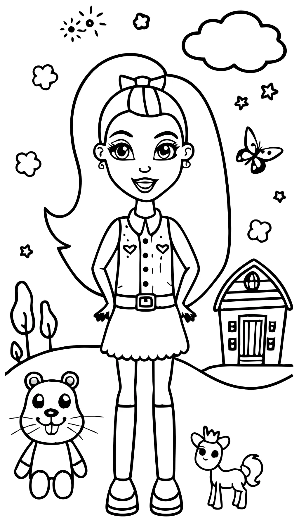 free printable coloring pages barbie